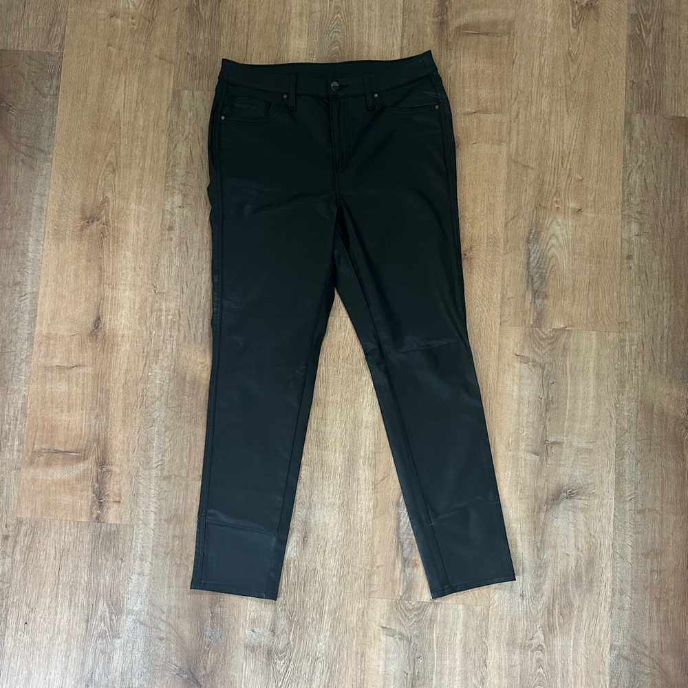 Chico's Leather Look Black Pants